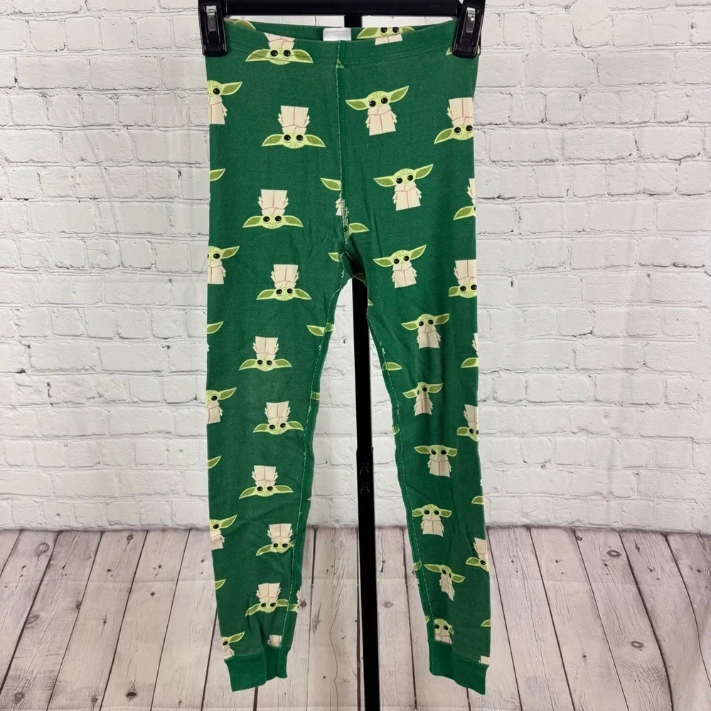 Hanna Andersson Baby Yoda Grogu Long Sleeve Pants Character Pajamas Size 10